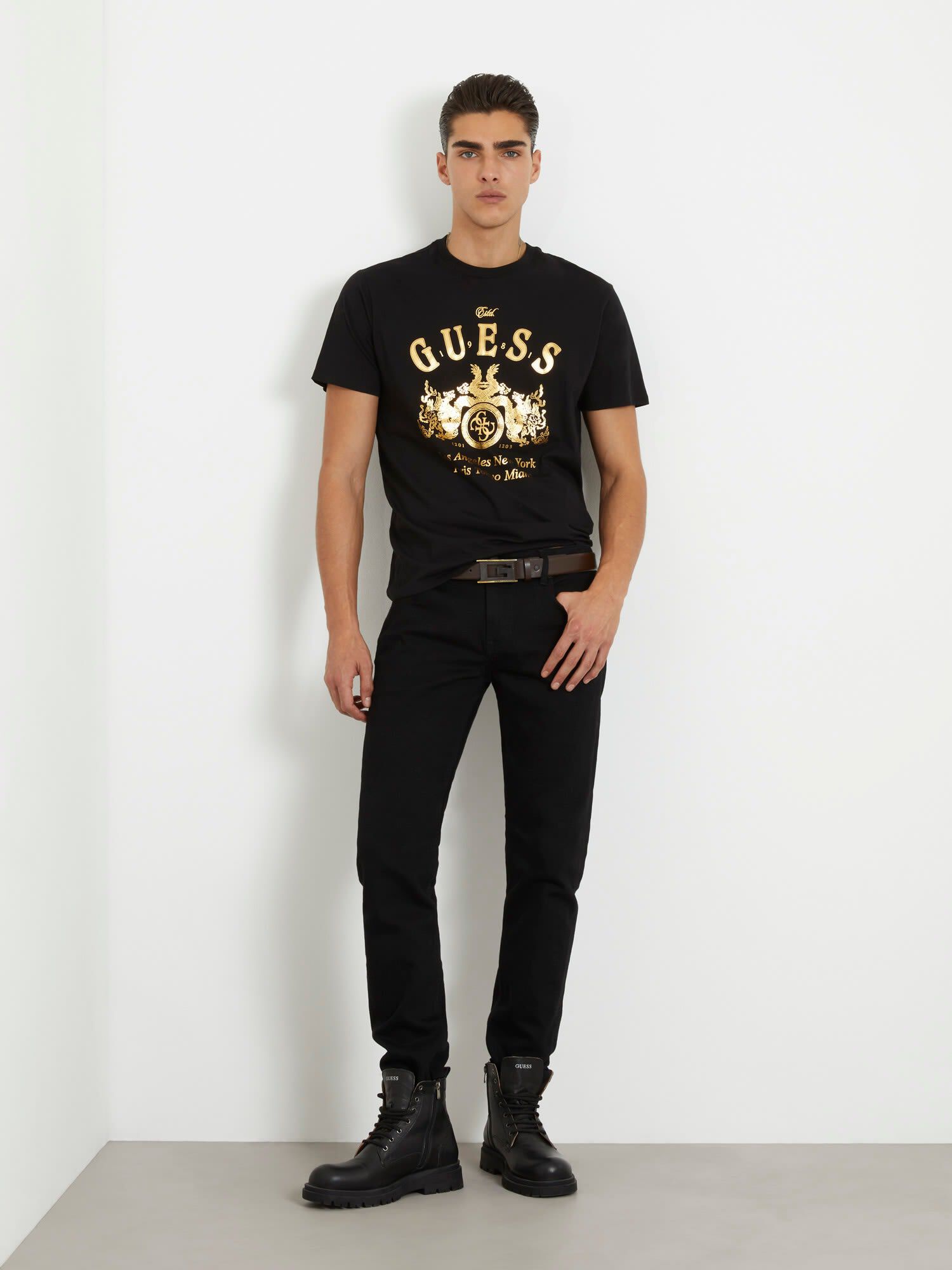 Guess jeans t shirt mens 2025