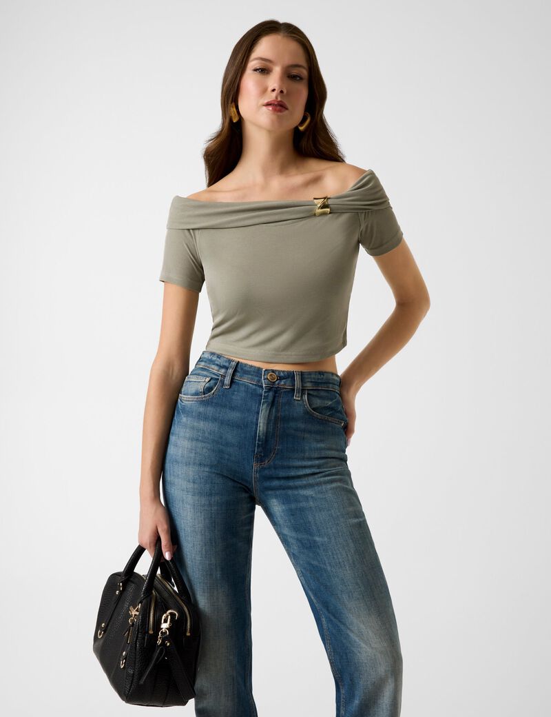 BRIGITTE OFF SHOULDER TOP