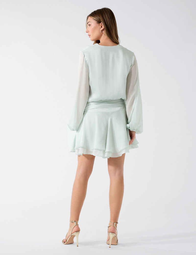 LS MAGALI FLARE MINI DRESS