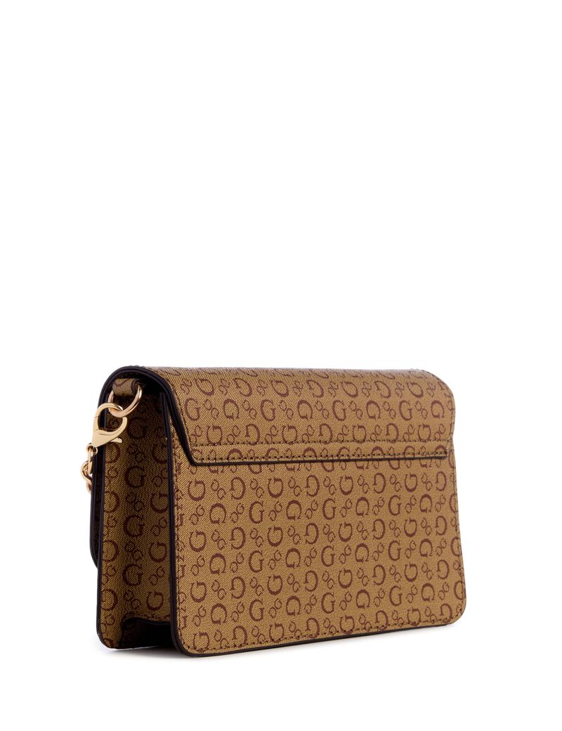 Saffron crossbody flap bag