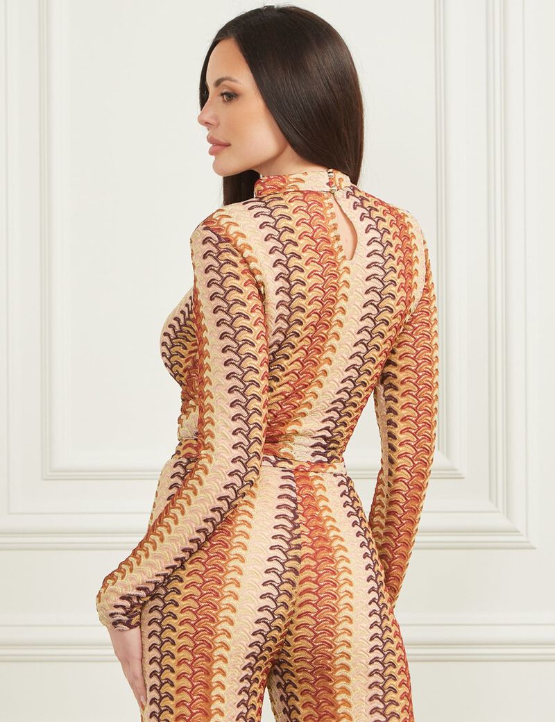 Marciano multicolor jacquard knit top