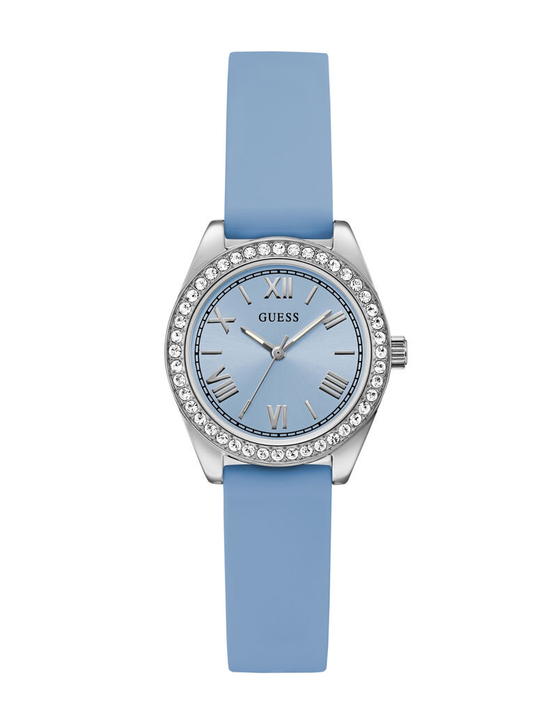 guess ladies color round analog watch