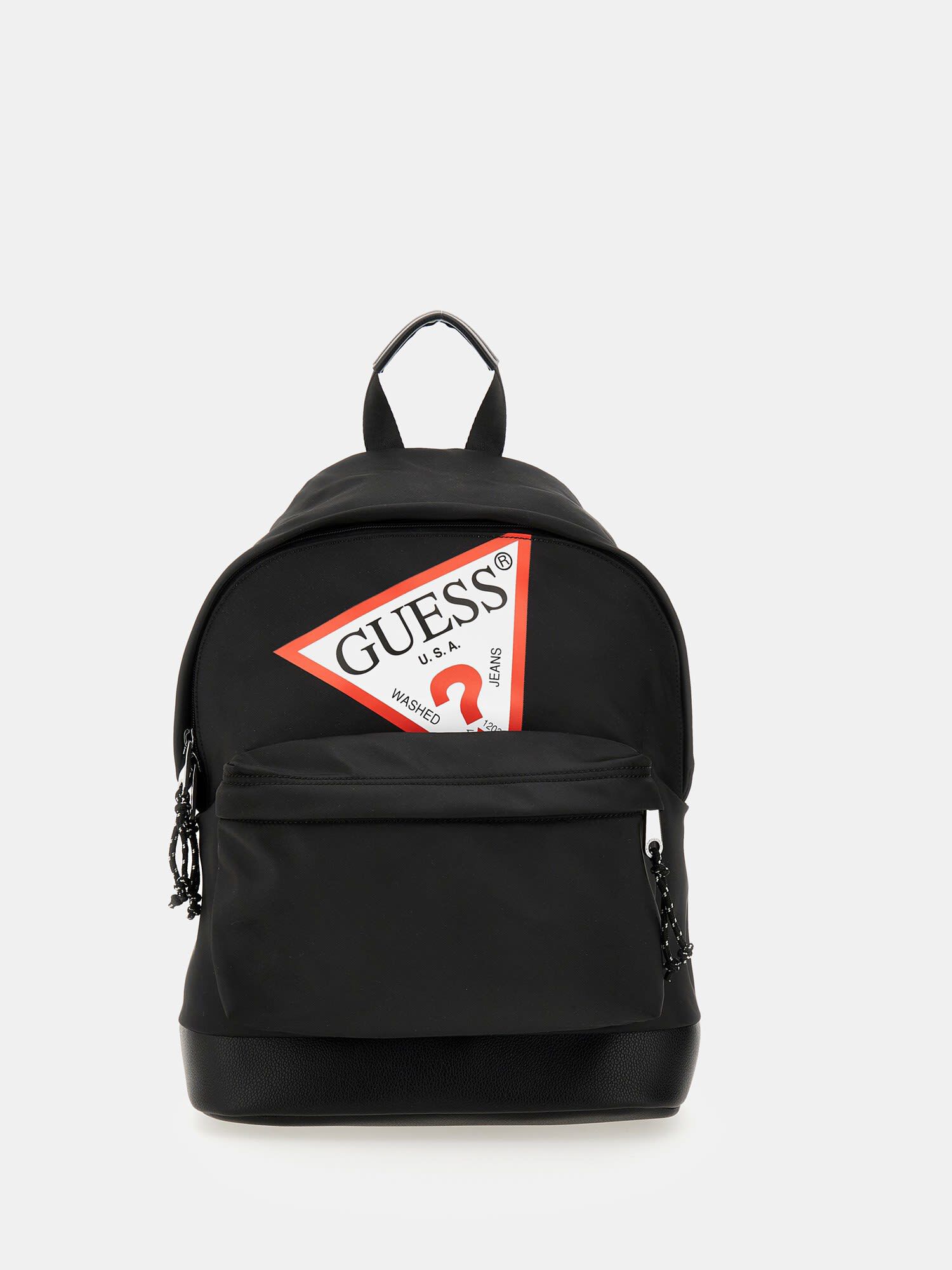 Shop GUESS Online Front Triangle Logo Backpack