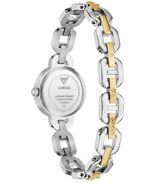 Ladies 2T Silver/Yellow Gold Tone Round Analog Watch