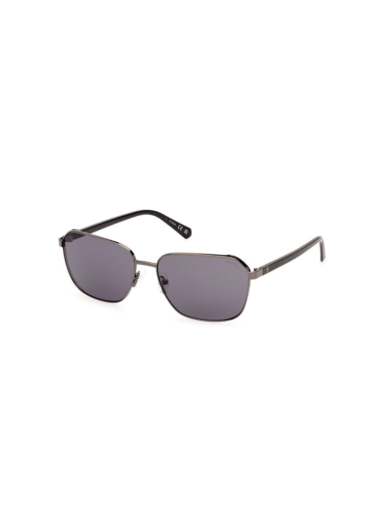 Metal Sun Glasses M Shiny Gunmetal Smoke