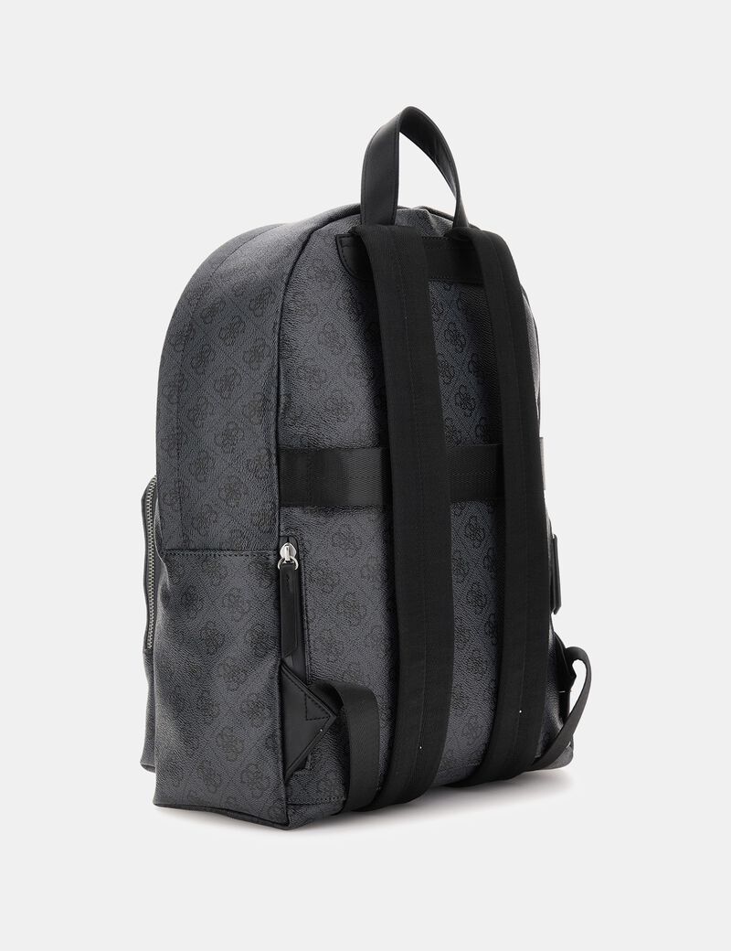 Shop GUESS Vezzola Eco 4G logo backpack, Black GUESS UAE