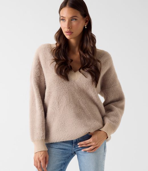 Oversized fuzzy sweater
