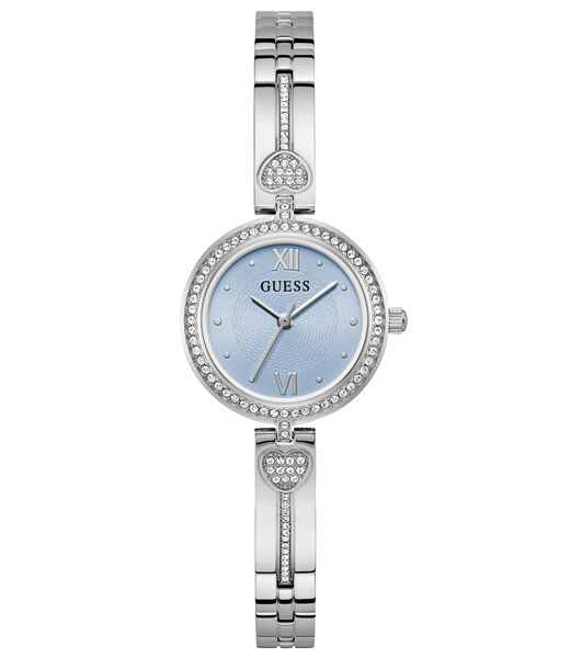 Ladies Silver Tone Round Analog Watch