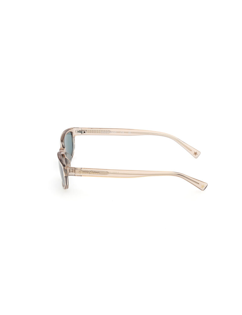 Rectangle metal sunglasses