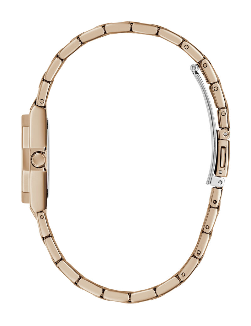 Ladies Rose Gold Tone Round Analog Watch