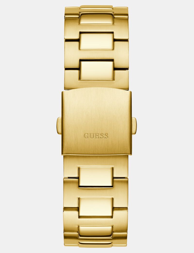 Mens Gold Tone Multi-function Watch