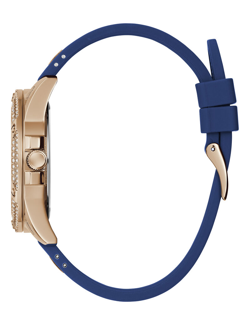 Crystal Blue Analog Watch