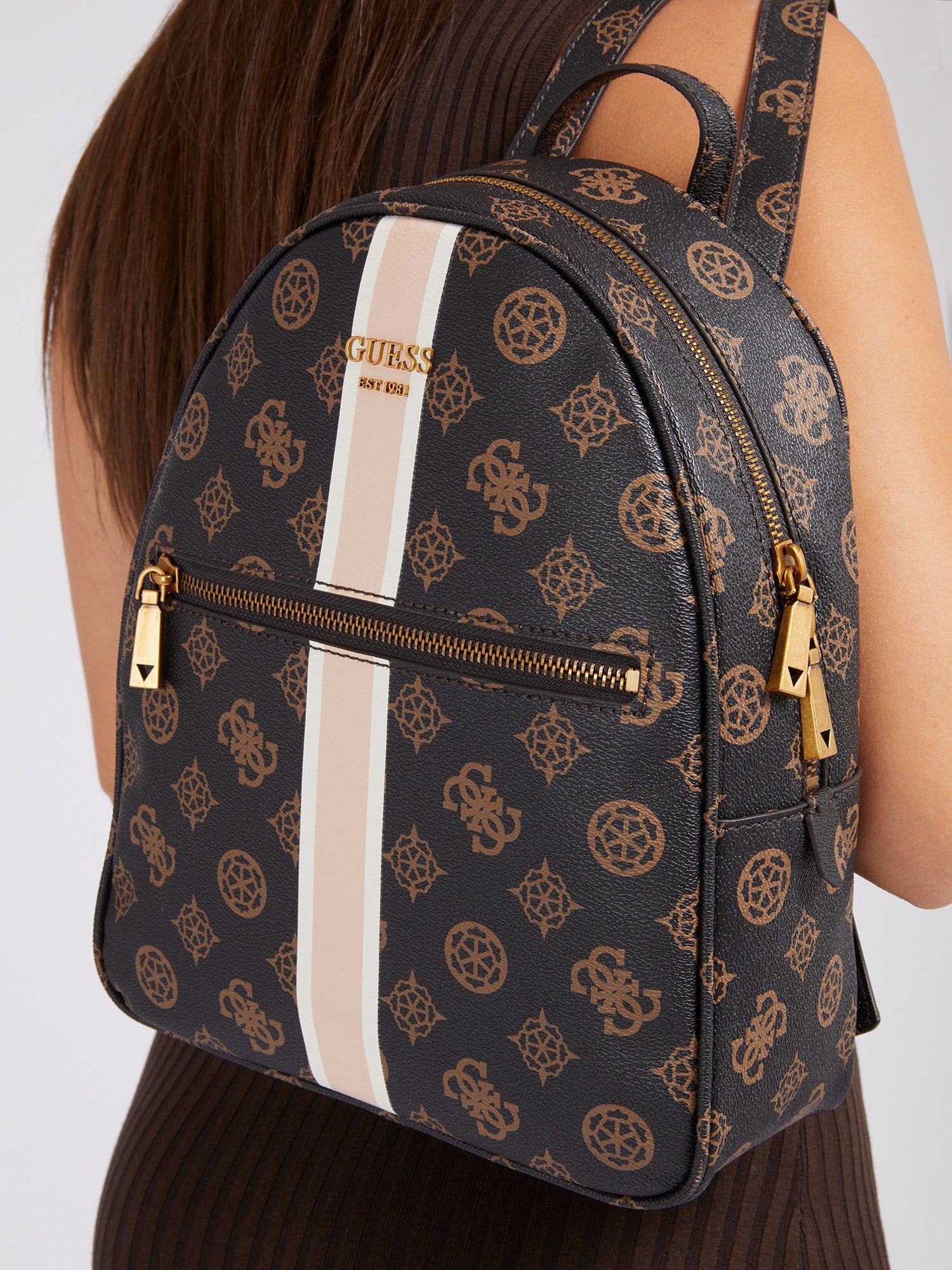 Guess monogram backpack hotsell