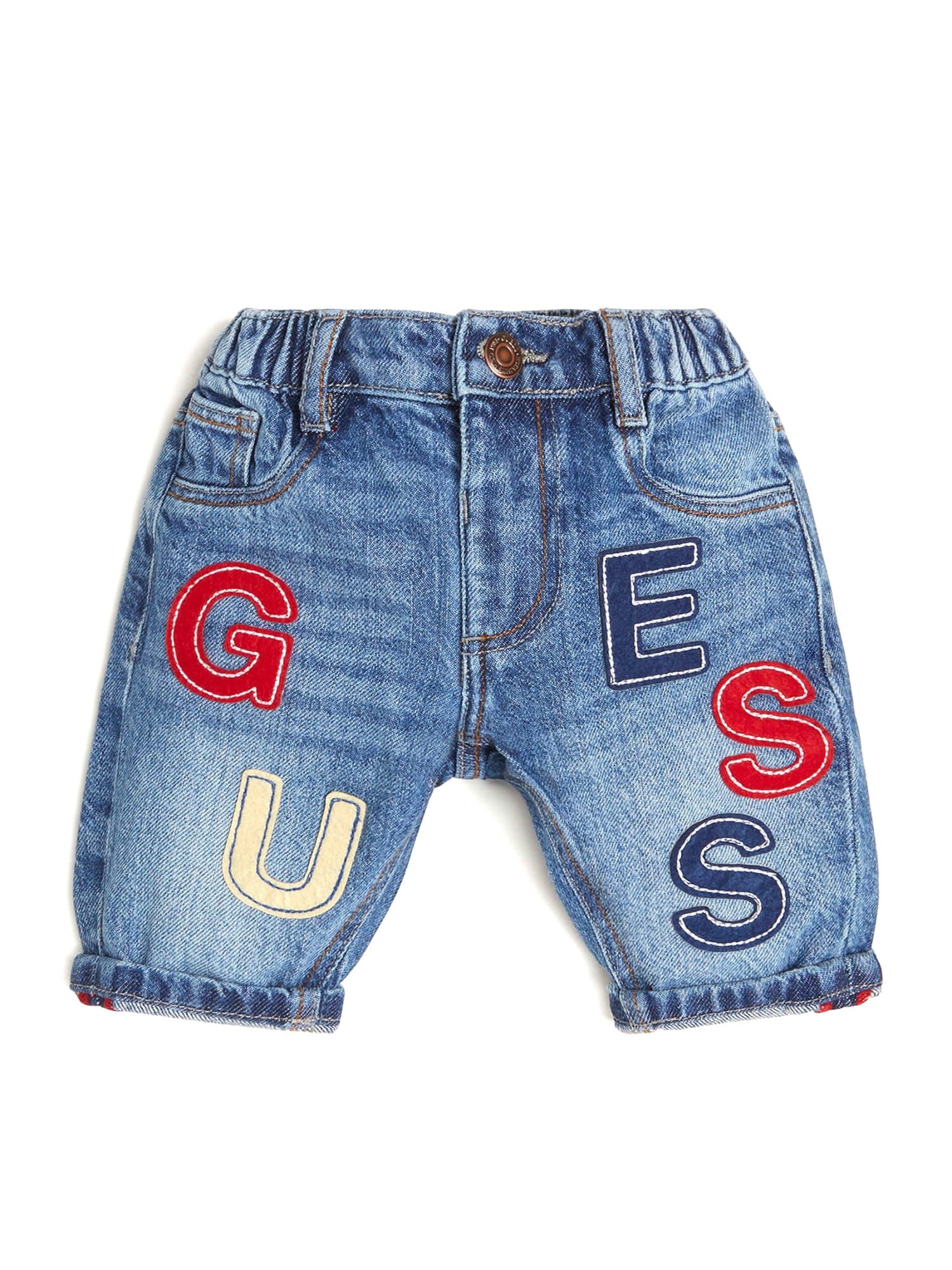 Shop GUESS Online Embroidered Denim Pant
