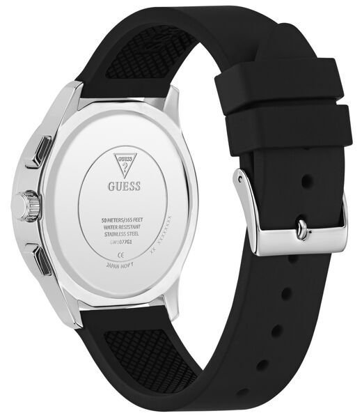 Mens Black/Gunmetal/Grey Square Analog Watch