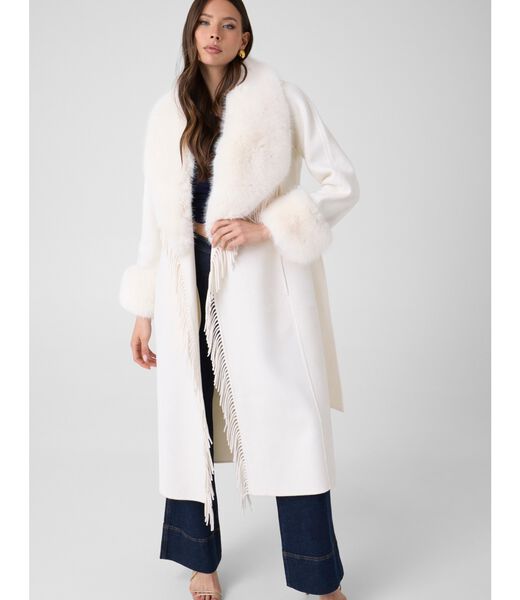 جيس marciano fringed coat