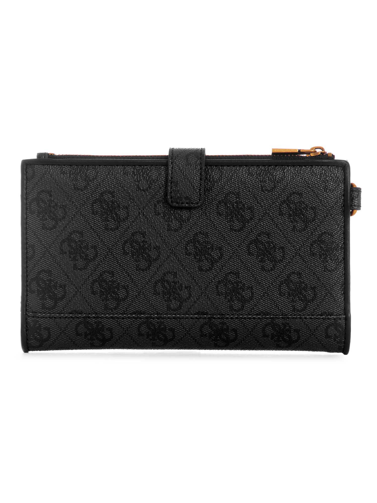 GUESS Izzy SLG Small Zip Pouch Coal Logo [214391] - cas clé porte gris foncé