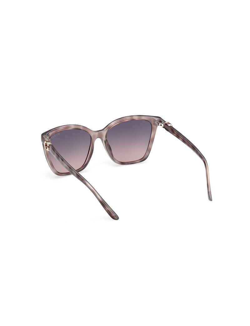 Square gradient grey smoke sunglasses