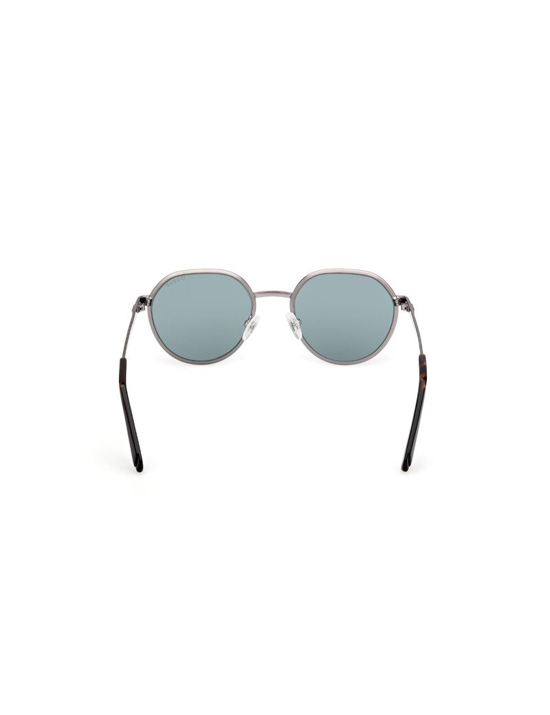 Round blue sunglasses