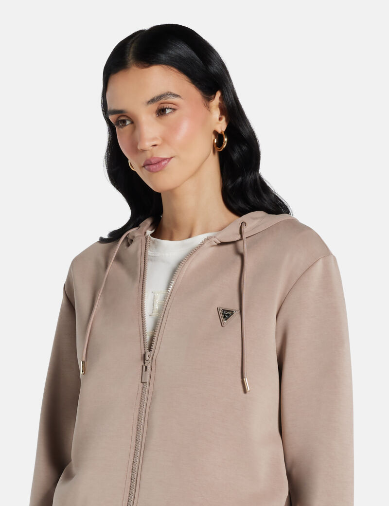 Hooded scuba sweatshirt