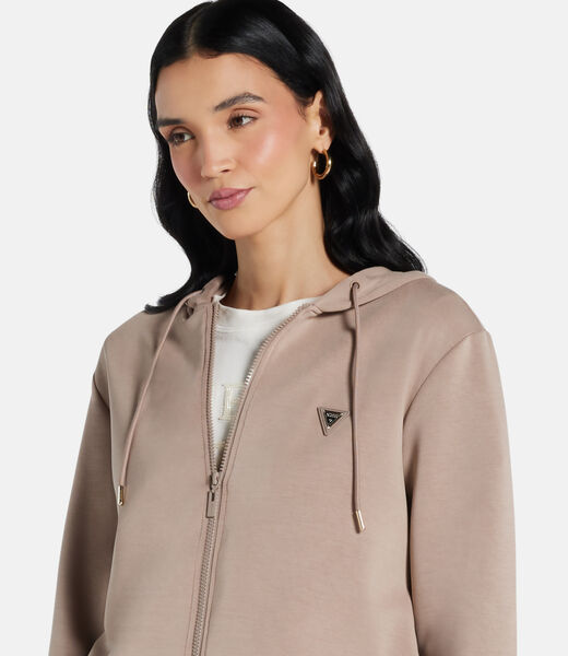 Hooded scuba sweatshirt