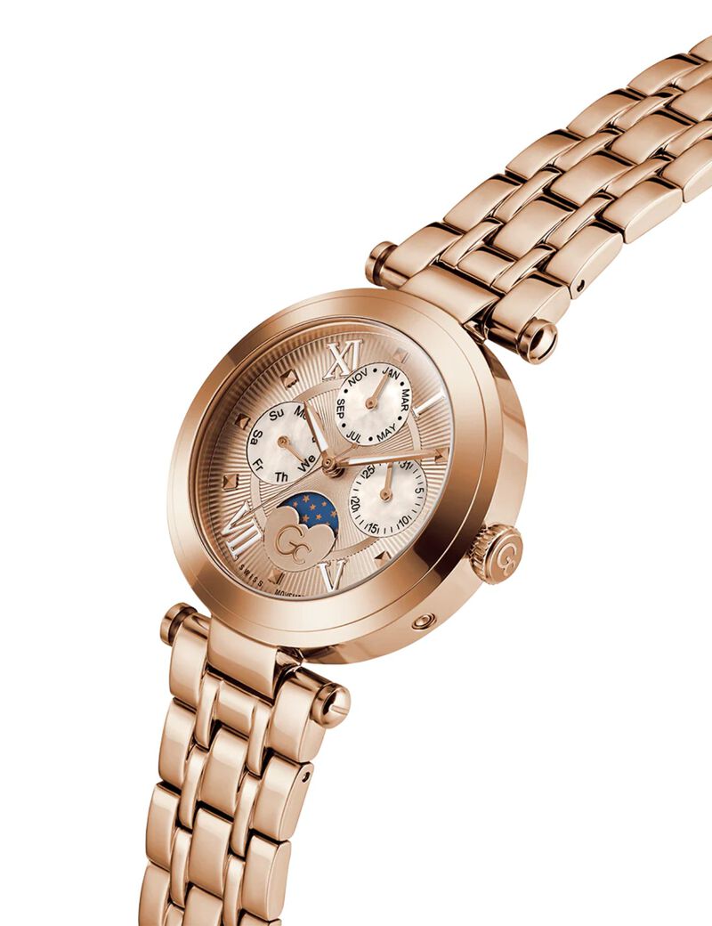 Gc TopChic rose gold metal watch
