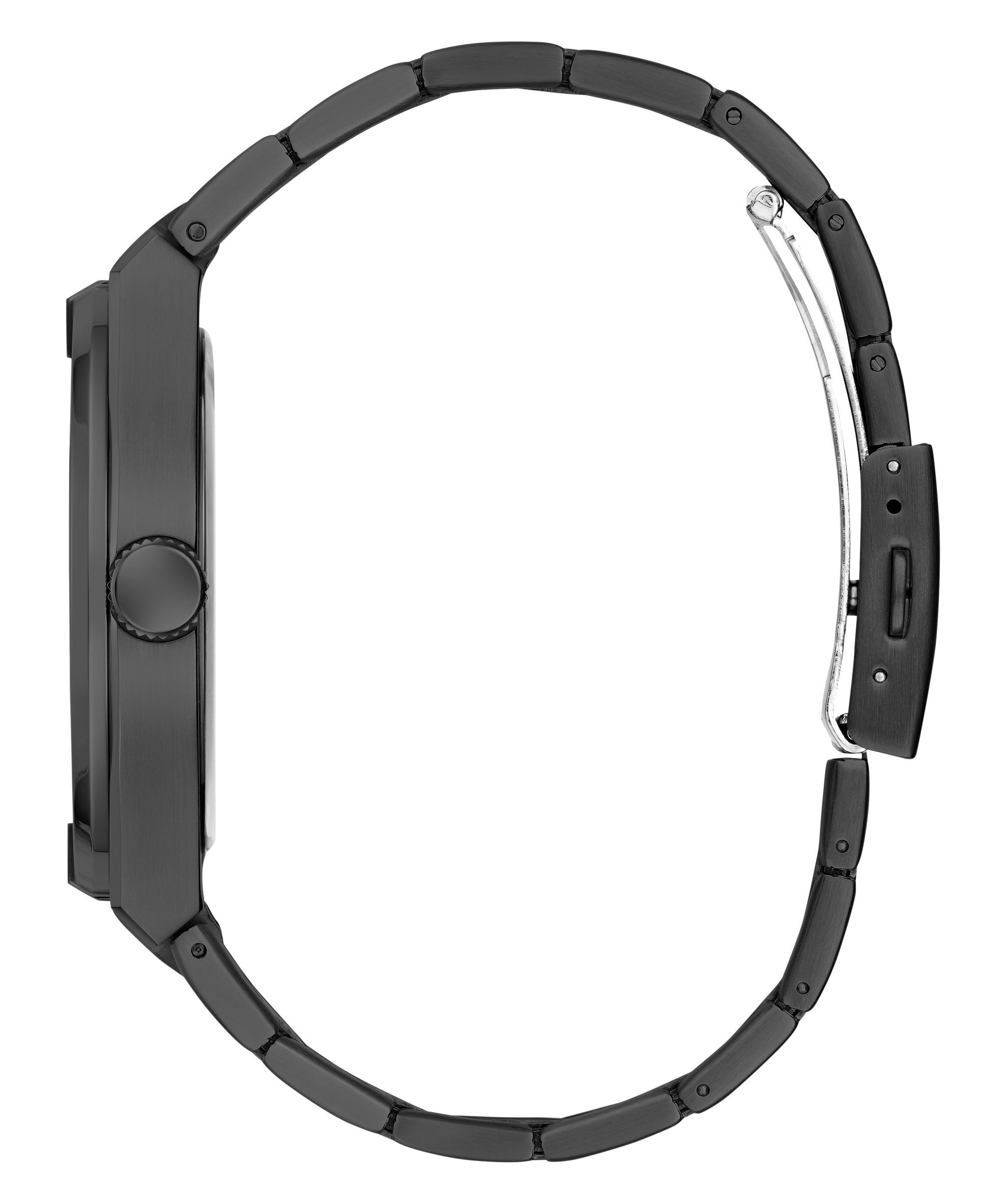 Guess black stainless steel watch discount