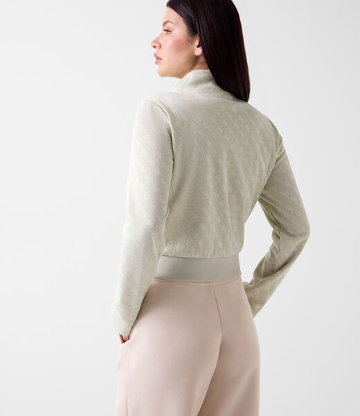 4G JACQUARD FULL ZIP SWEATSHIR