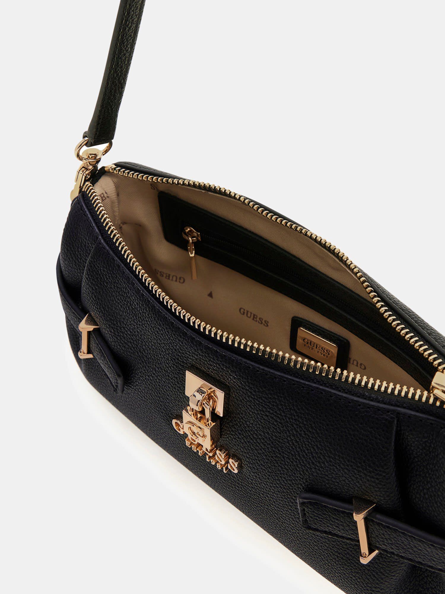 Shop GUESS Yesba Mini Shoulder Bag, Black | GUESS UAE