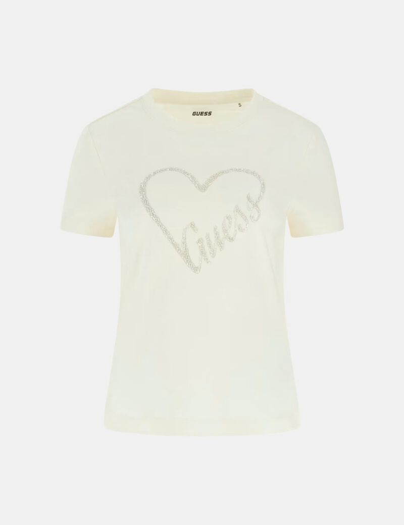 Sequin logo t-shirt&nbsp;