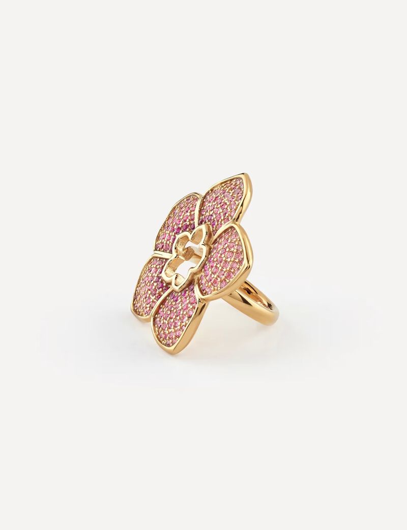 35Mm Pave Flower Maxi Ring