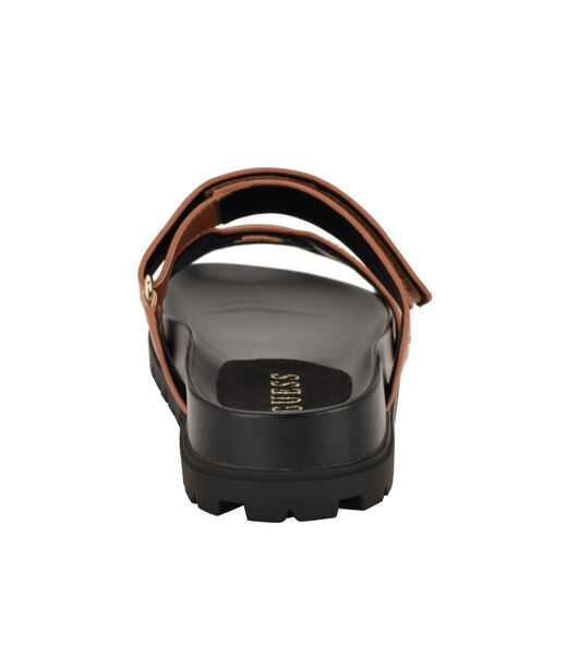 Fashie Slip On Double Strapped Footbed Sandal