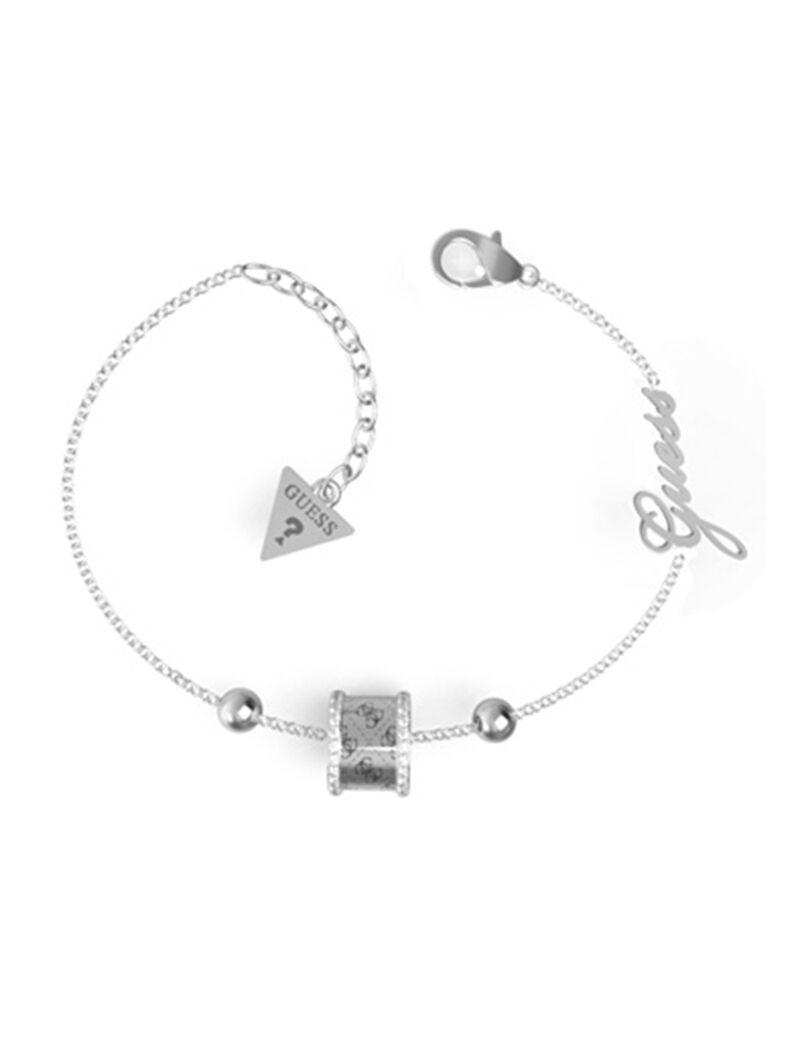 Silver Logo Charm Bracelet