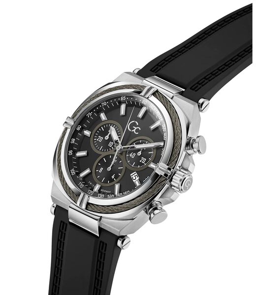 Gc IronClass chrono silicone watch
