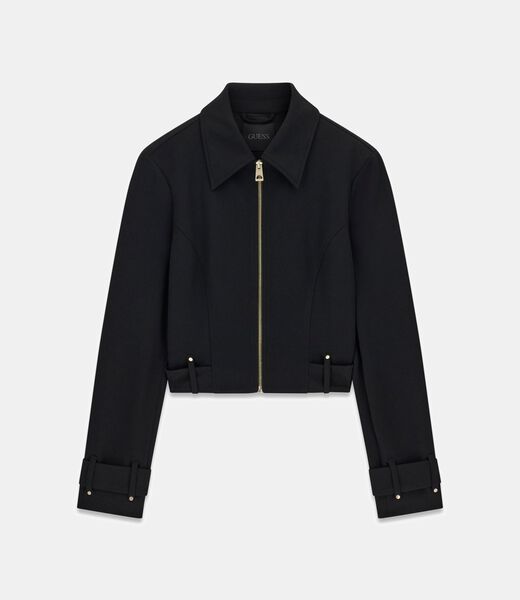 Cropped trucker jacket