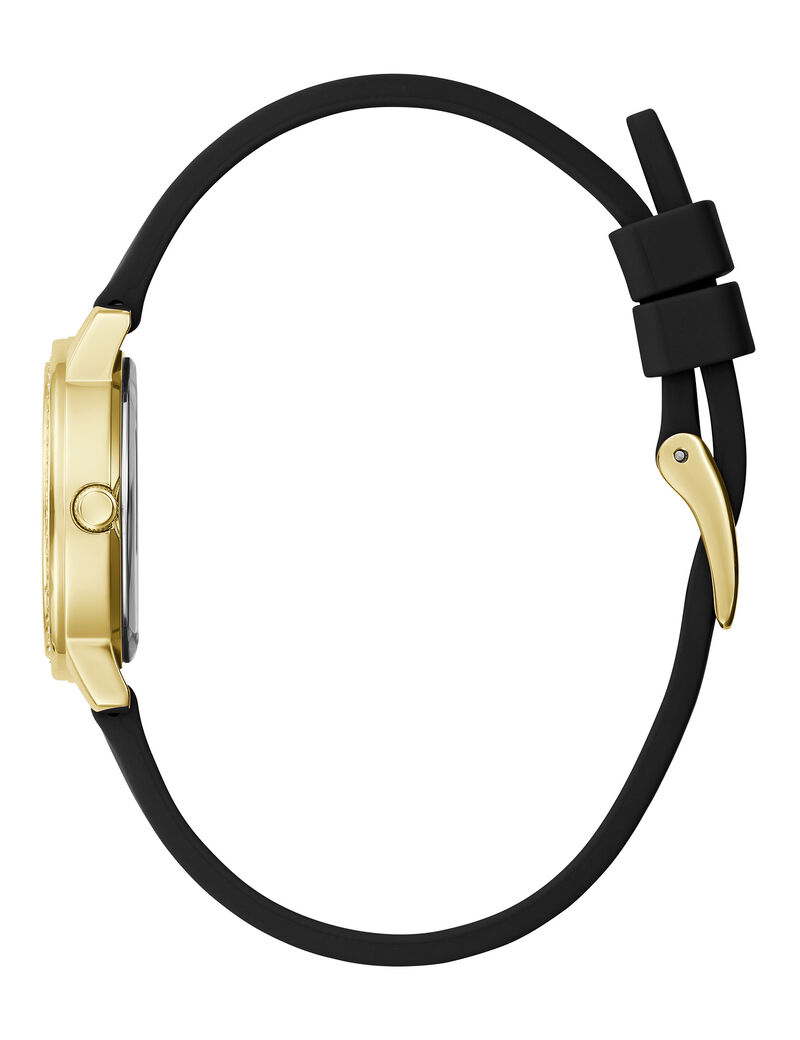 Black Gold Tone Analog Watch