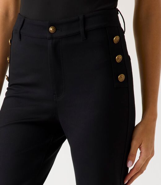 Flared high-rise pants