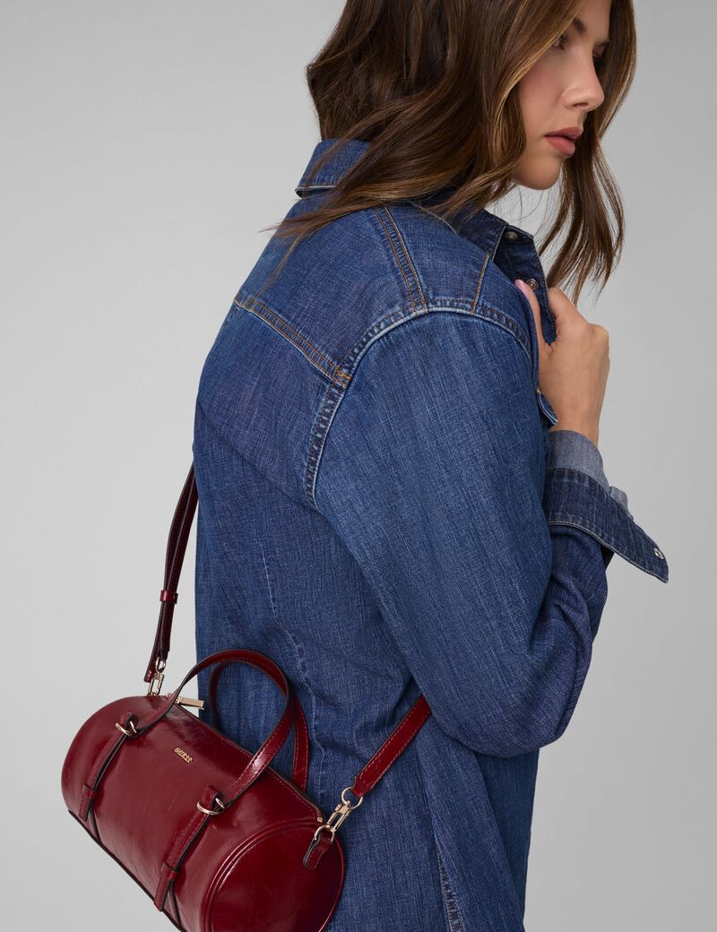 guess taylor mini satchel bag