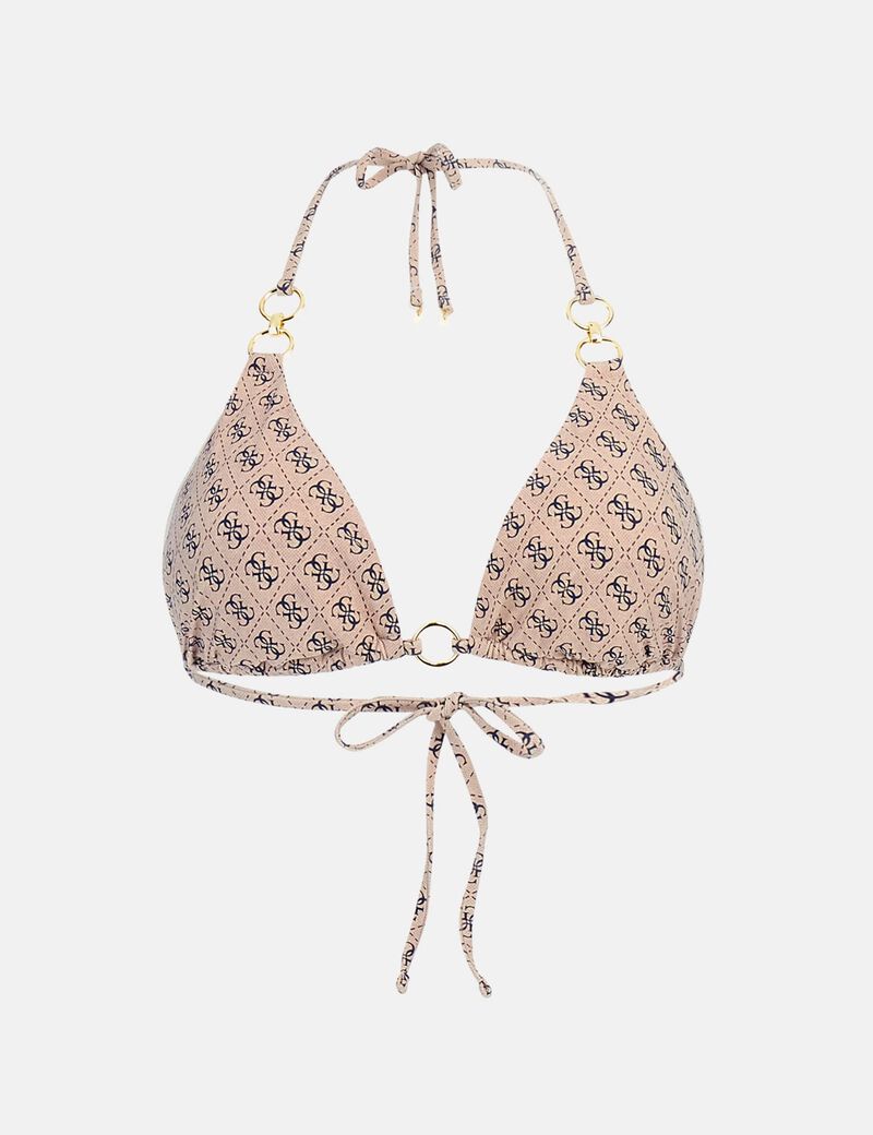 4G Logo triangle bikini top