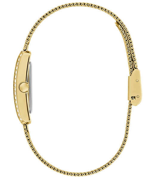 Ladies Yellow Gold Tone Rectangle Analog Watch