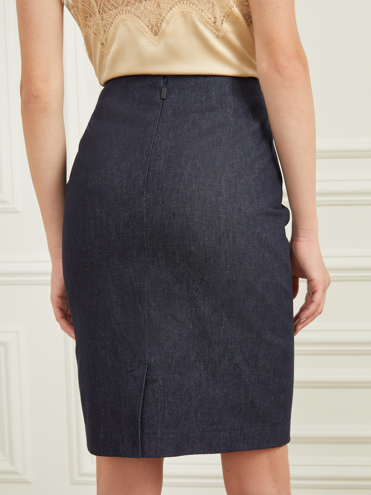 Guess denim pencil skirt cheap