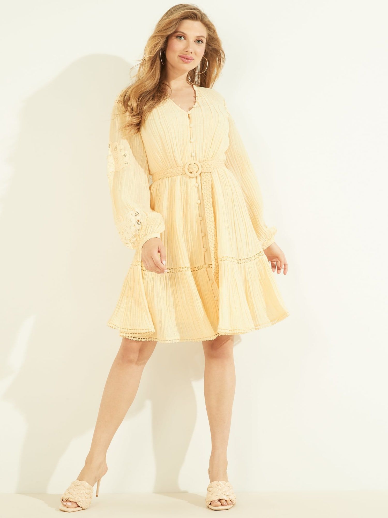 Guess embroidered dress clearance