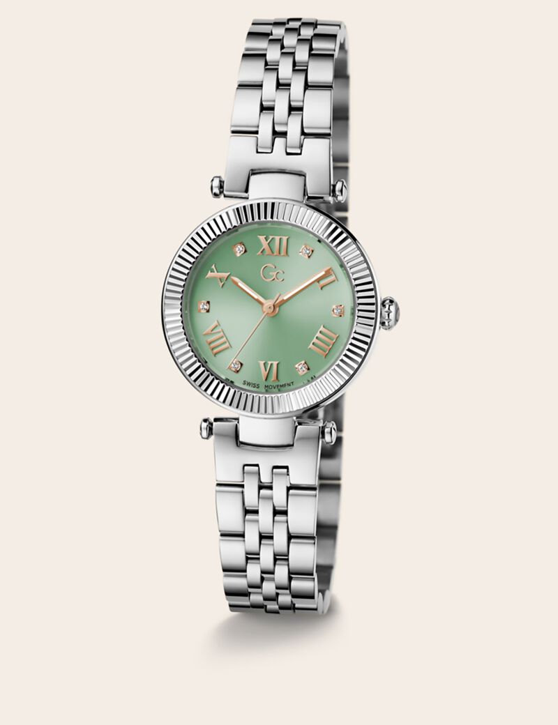 Gc steel analogue watch
