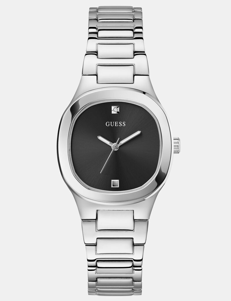 Stainless steel analogue watch