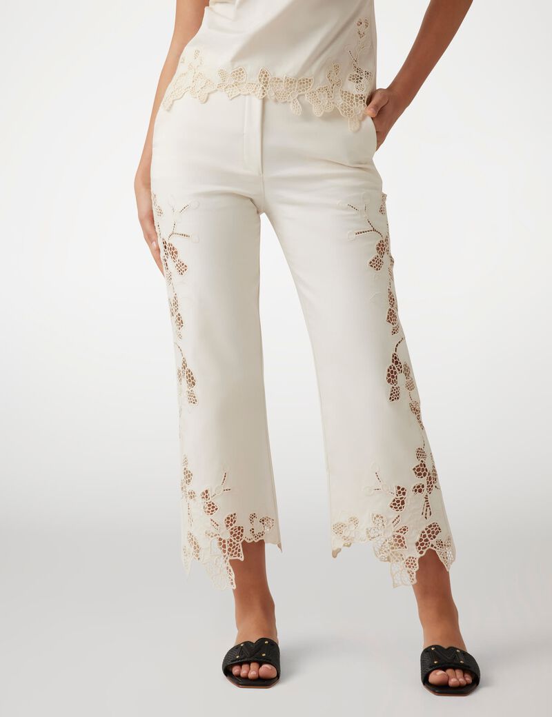 Marciano embroidered slim-fit pants