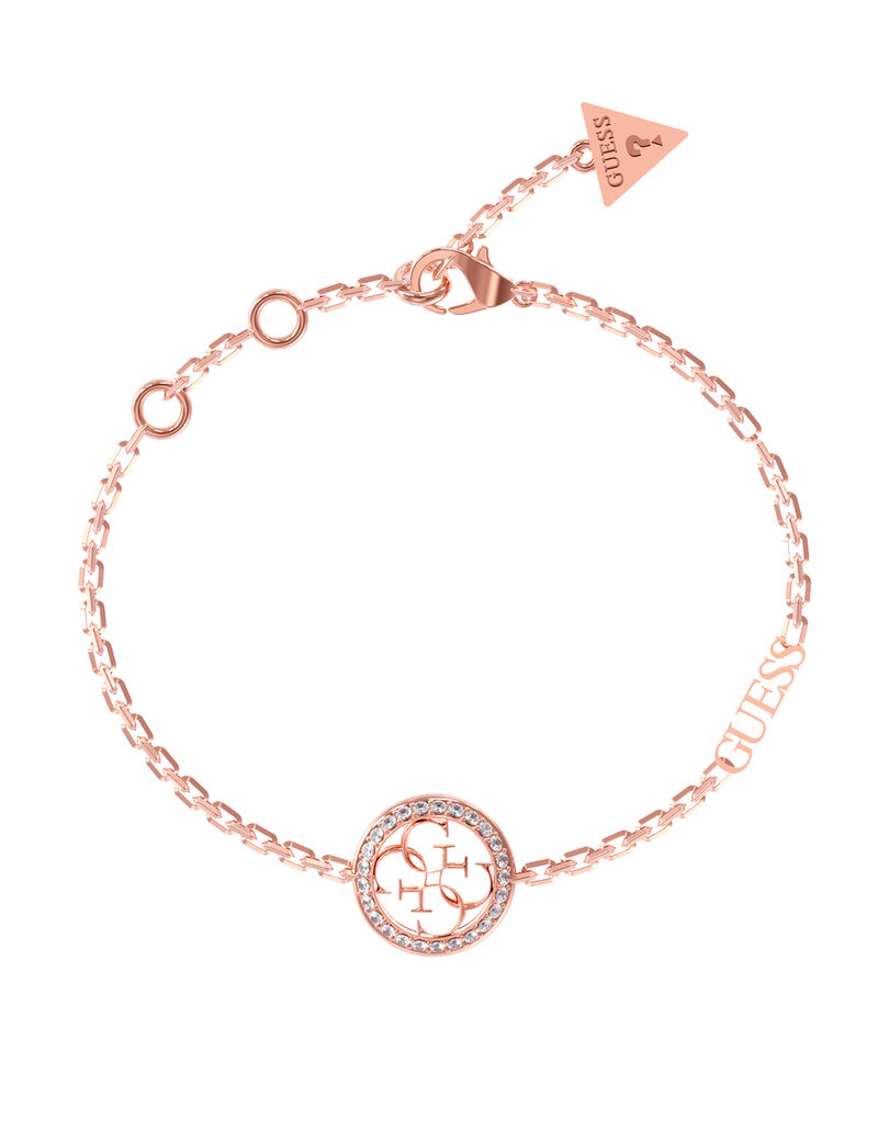 Shop GUESS 4G Logo Bracelet Rg, Gold GUESS UAE