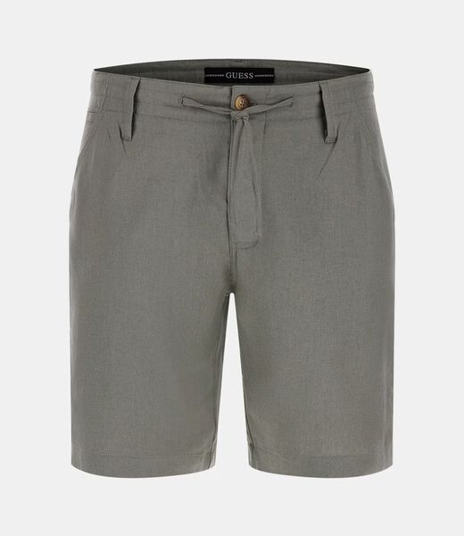 Linen-blend shorts