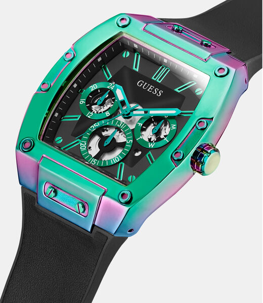 Multi-function genuine leather watch