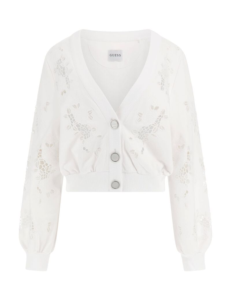 كارديجان من الصوف بفتحات