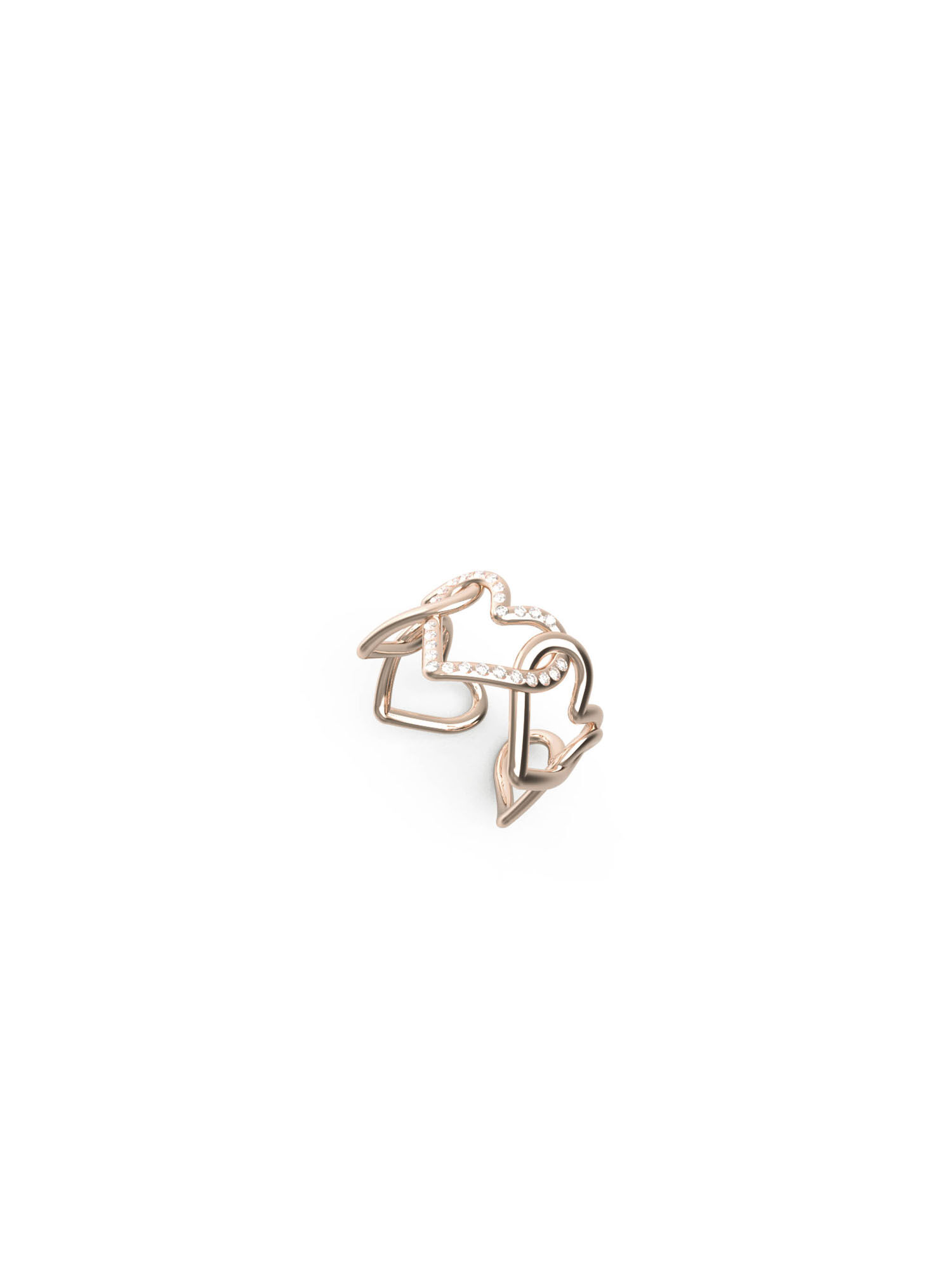 Guess heart cheap ring